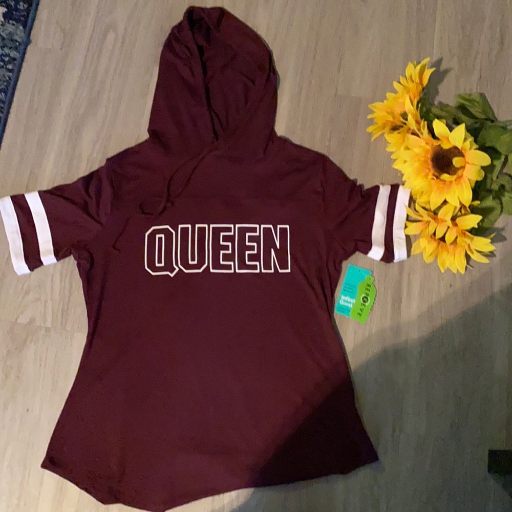 Burgundy girls top